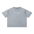 Mineral Wash "REDEMPTION " Boxy Cotton T-Shirt