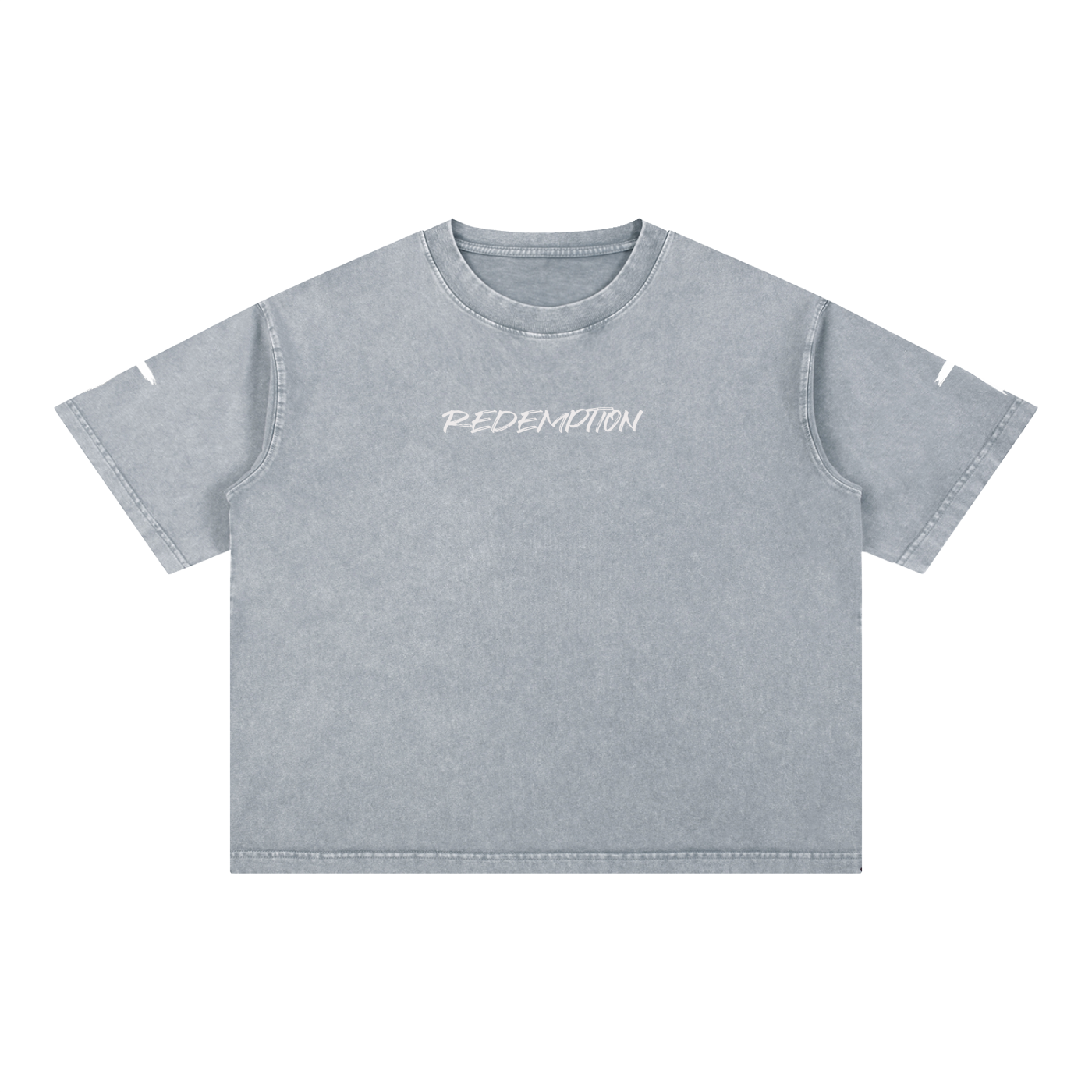 Mineral Wash "REDEMPTION " Boxy Cotton T-Shirt