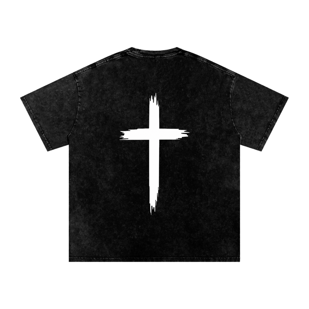 Snow Washed "Redemption" Oversized Shirt