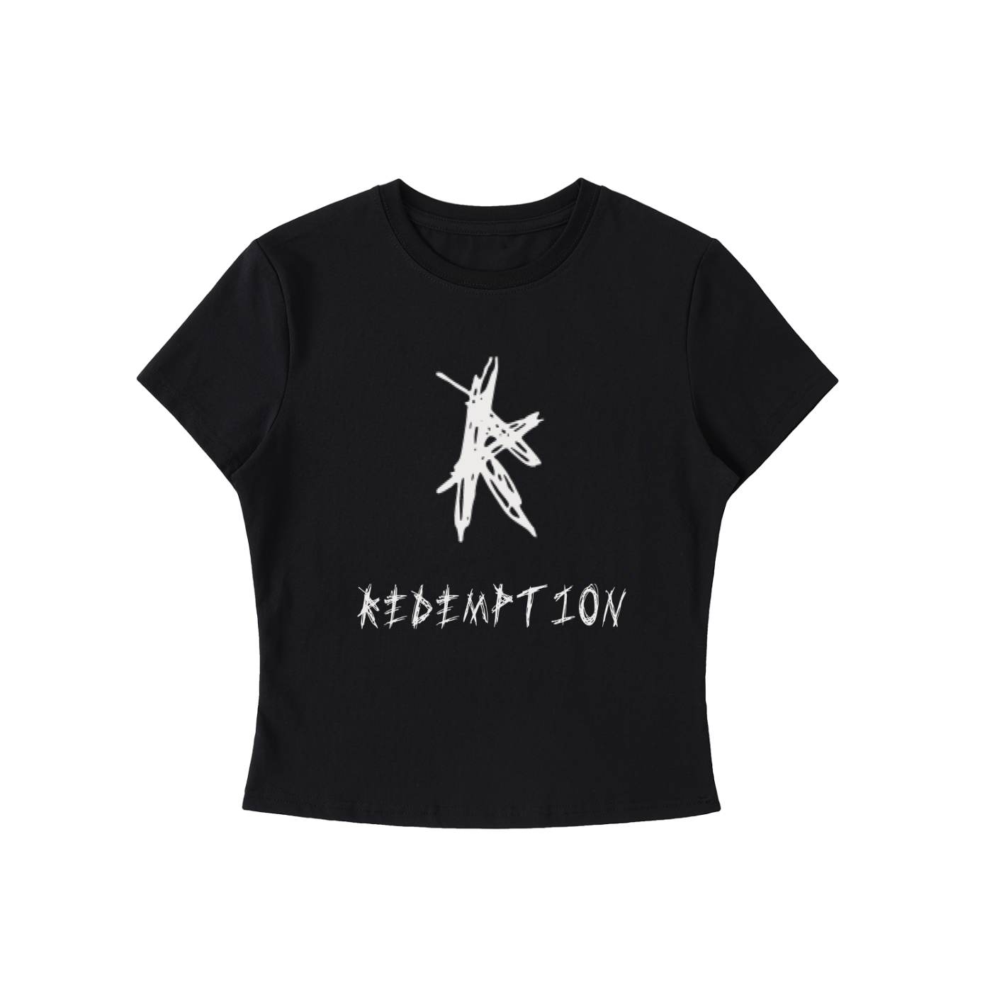 Women's Bodycon "REDEMPTION" Crewneck T-Shirt