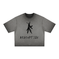 Unisex "REDEMPTION" Reverse Dyed Boxy T-Shirt