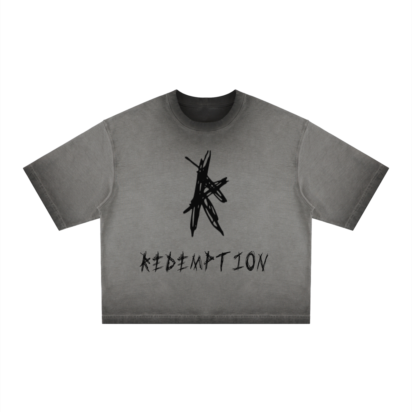 Unisex "REDEMPTION" Reverse Dyed Boxy T-Shirt